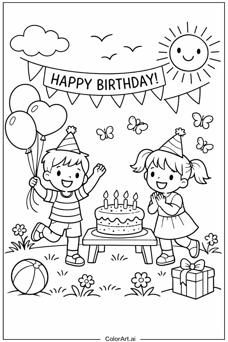 birthday Playing Outside 4