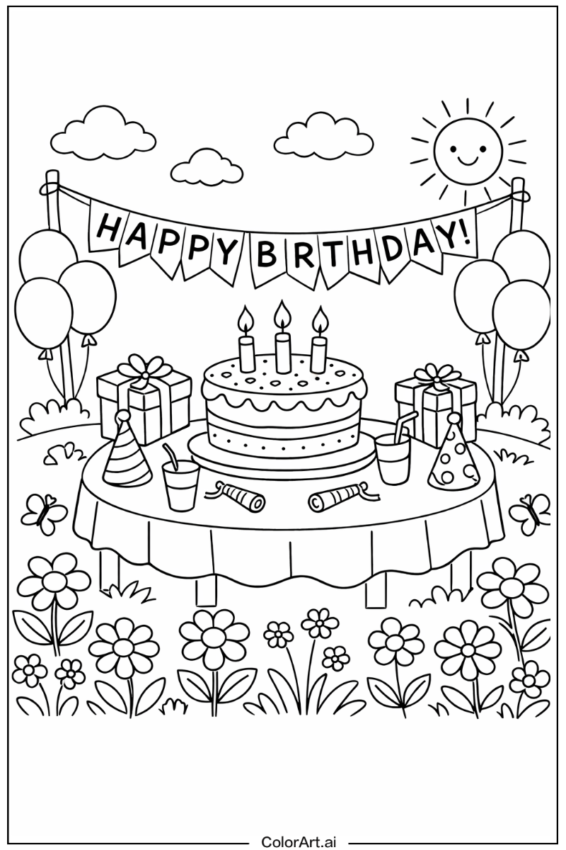 birthday in a Garden 5