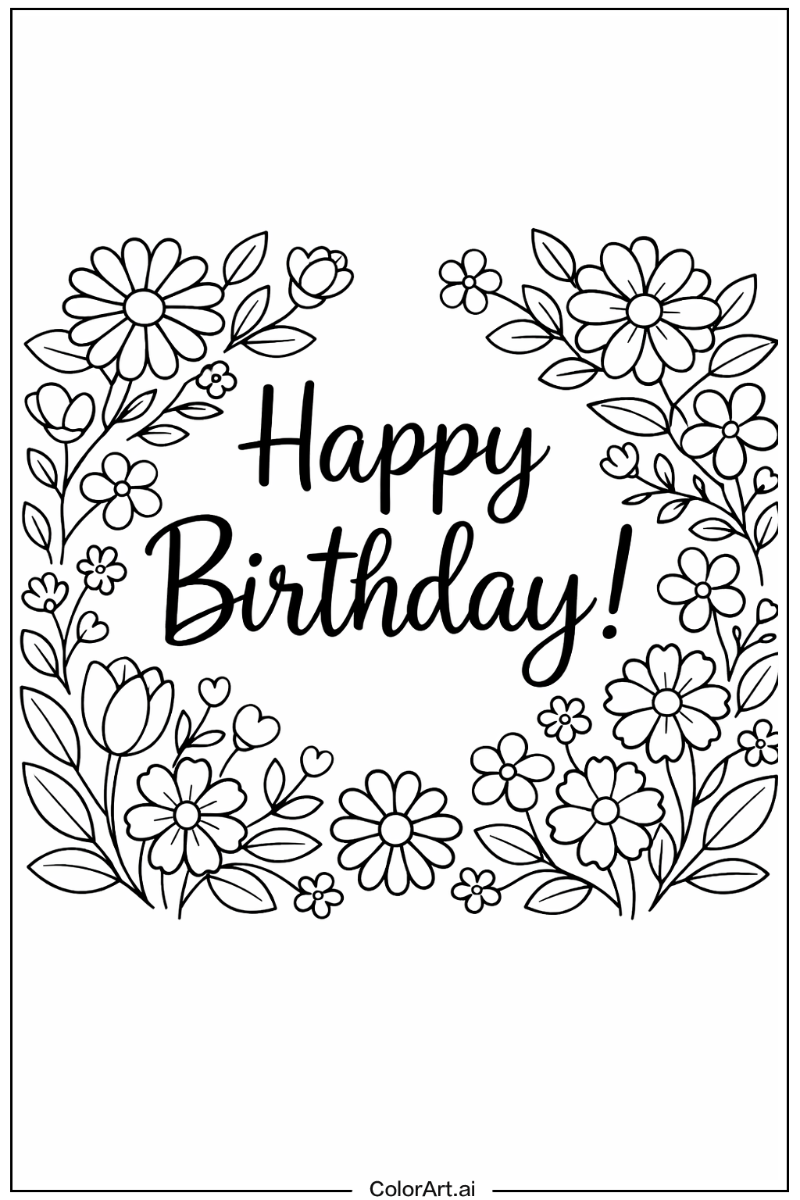 birthday with Flowers 1