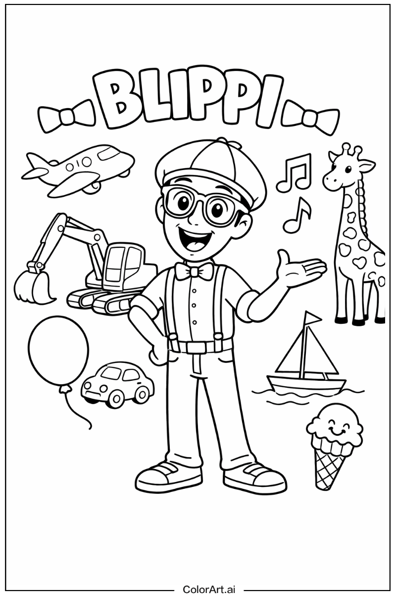 Blippi explaining Blippi Design
