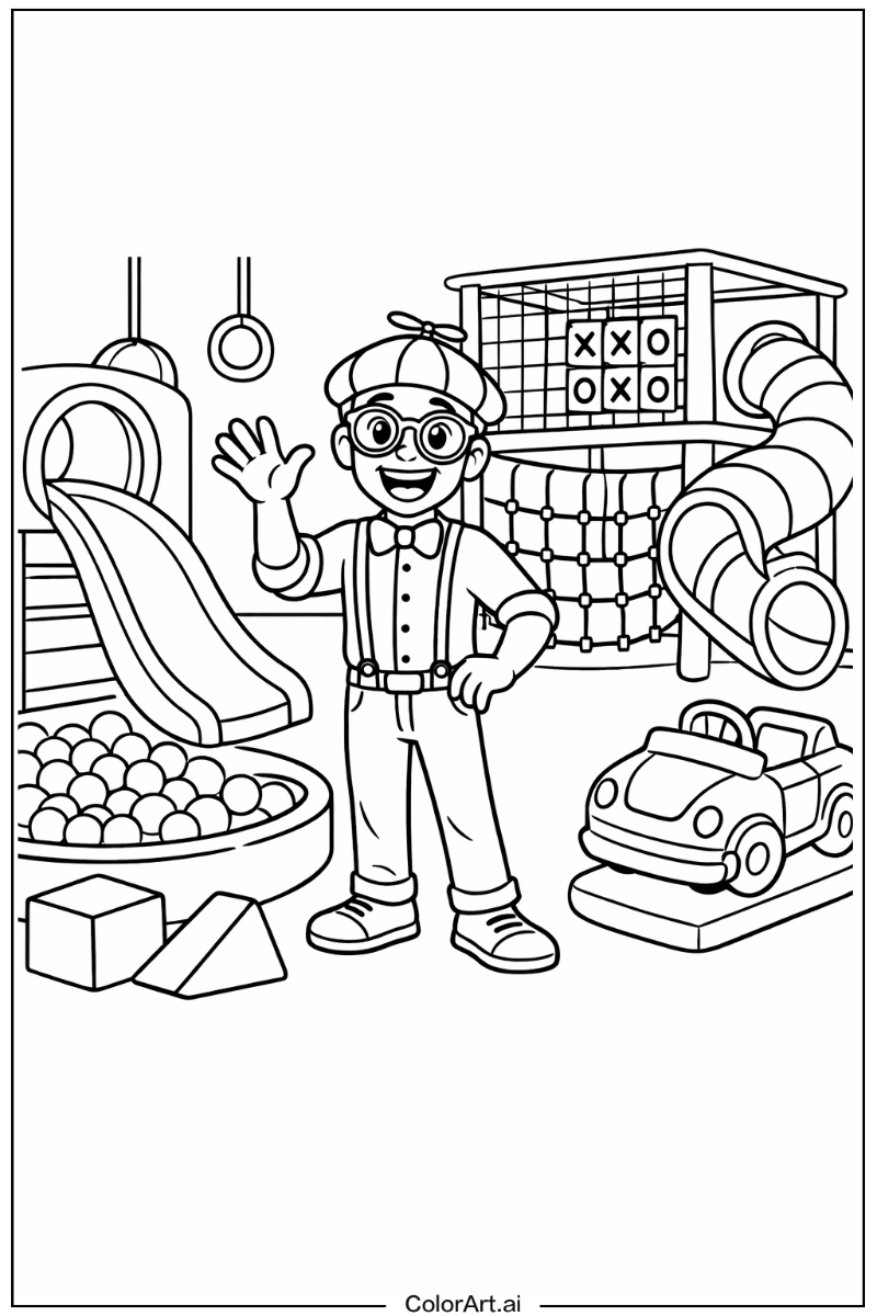 Blippi indoor play Blippi Scene