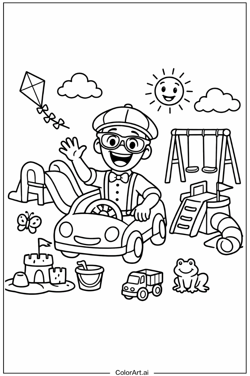 Blippi with Blippi outdoor play Theme