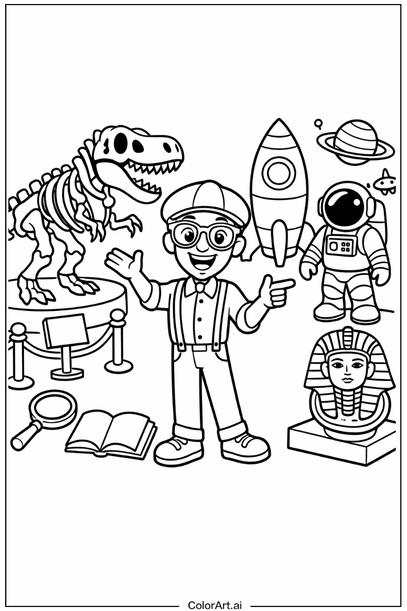 Blippi museum visit Blippi Design