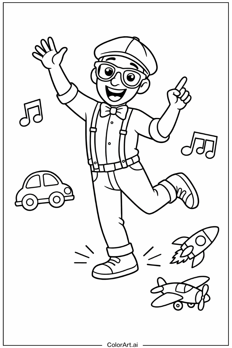 Blippi dancing Blippi Scene