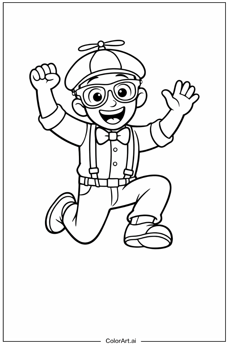 Blippi jumping Blippi Design