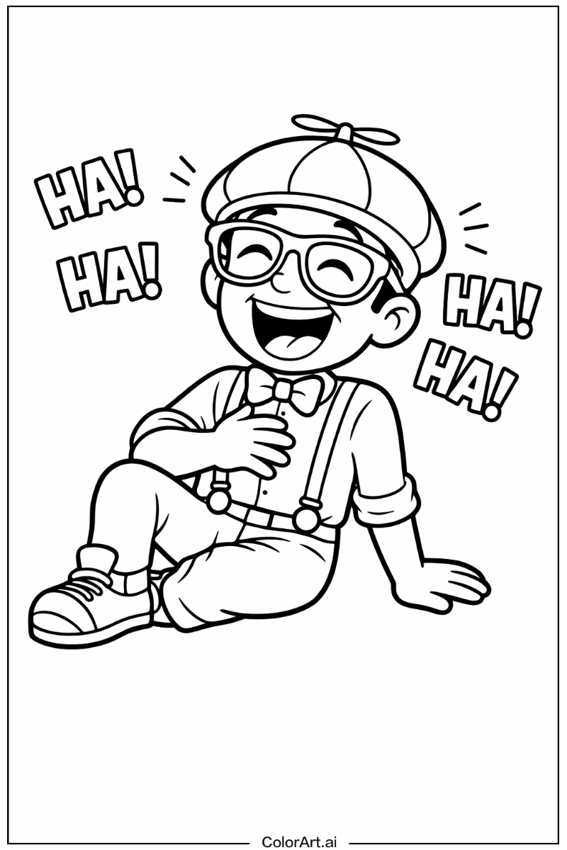 Blippi laughing Blippi Scene