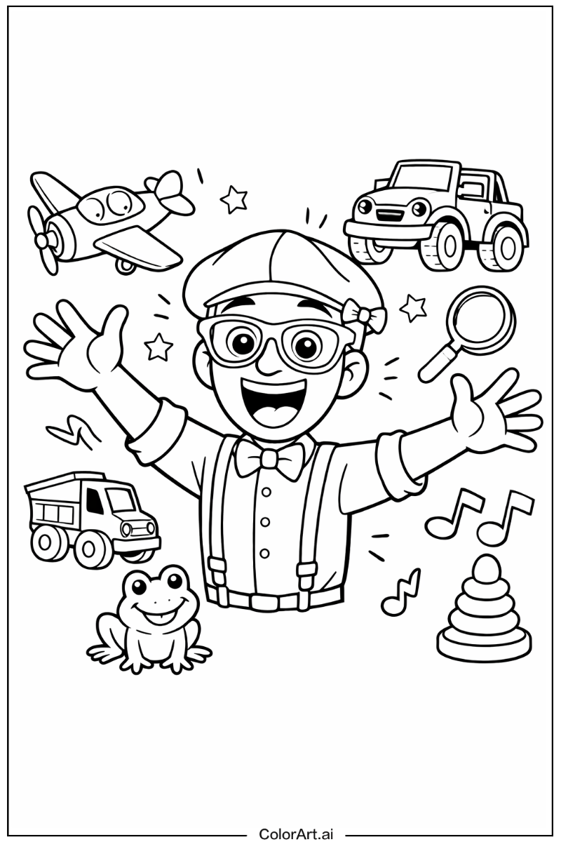 Blippi excited Blippi Design