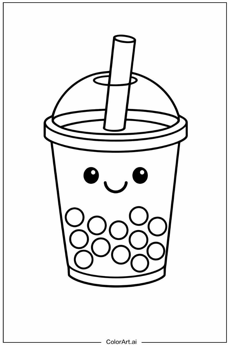 Smiling boba tea 2