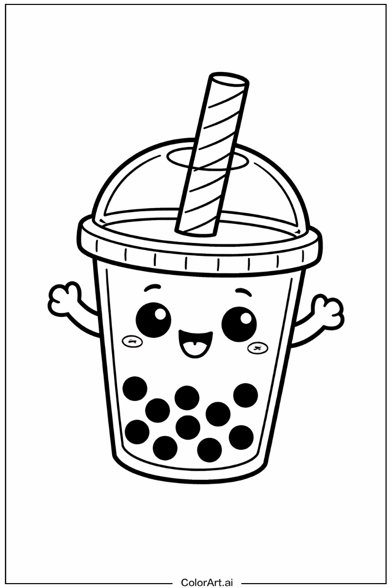 Happy boba tea 1