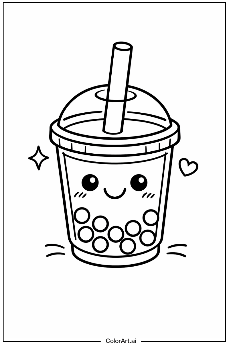 Smiling boba tea 3