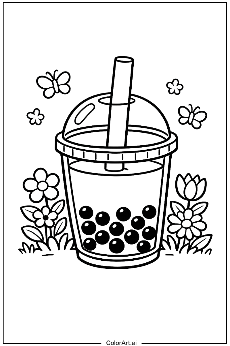 boba tea in a Garden 4