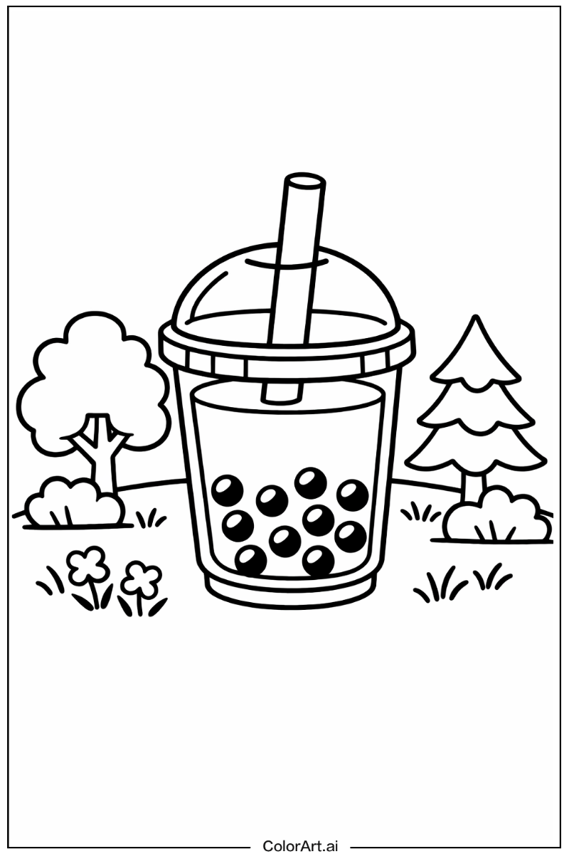 boba tea in Nature 4