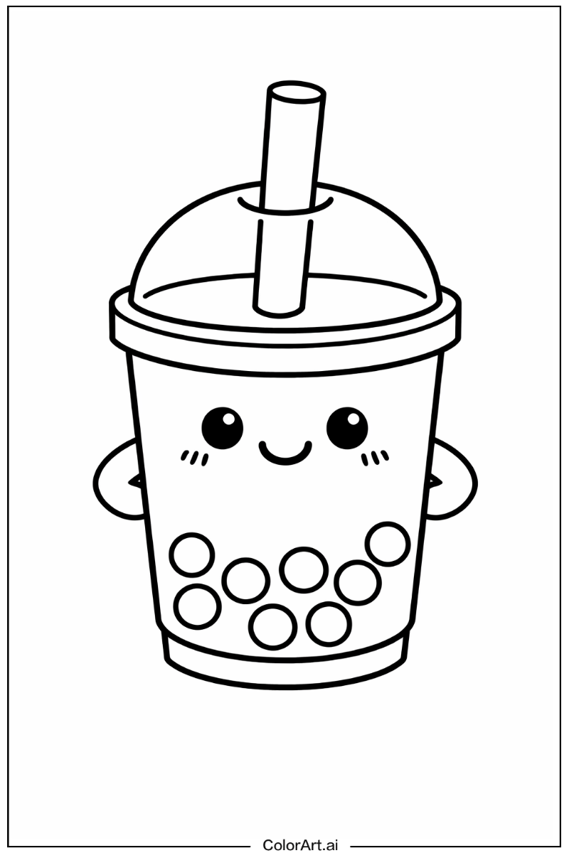 Smiling boba tea 4