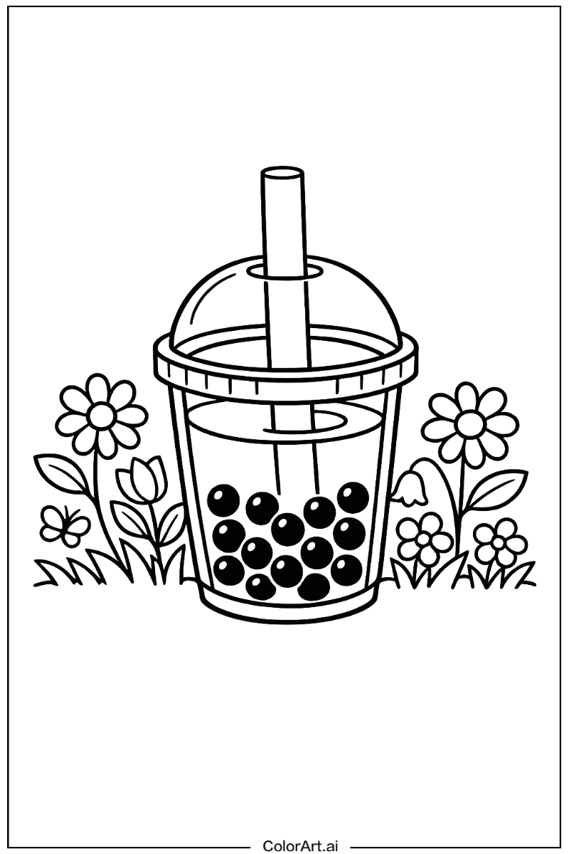 boba tea in a Garden 5