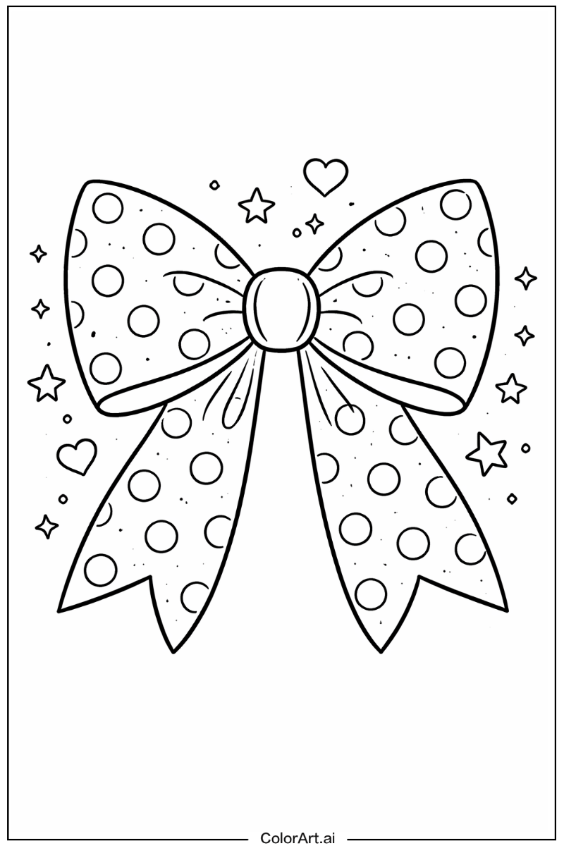 Polka dot bow Bow Design