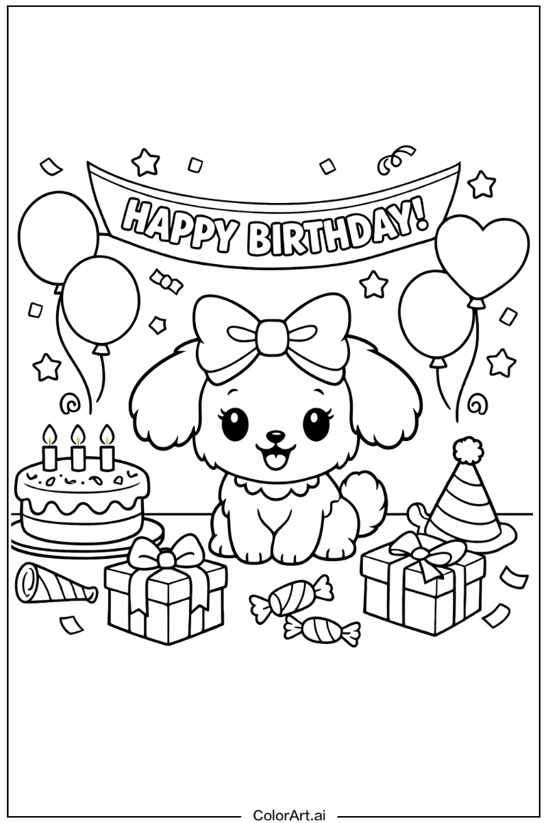 Bow with Birthday bow Theme