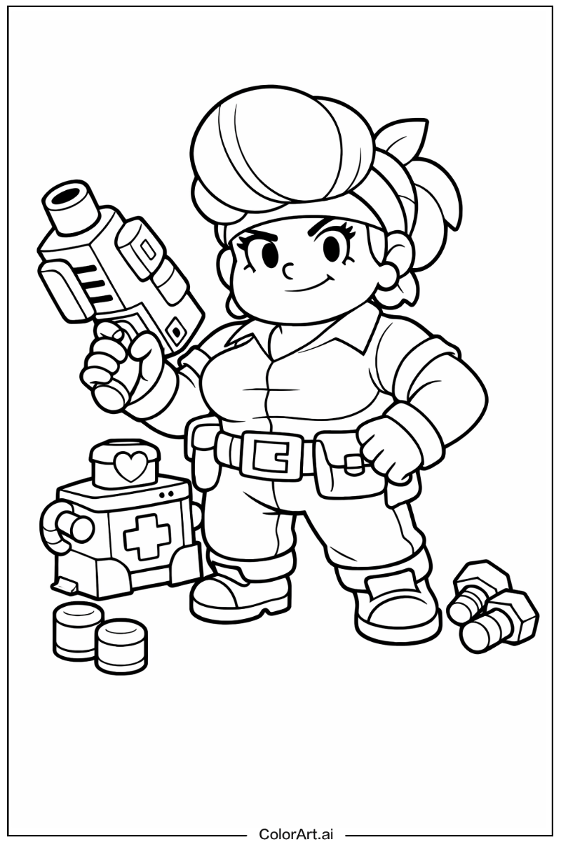 Brawl stars with Pam Theme