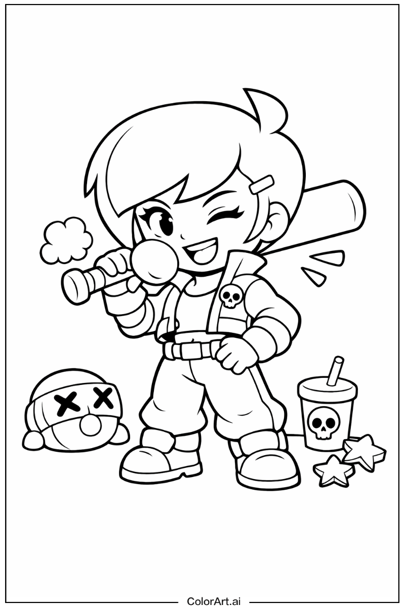 Bibi Brawl stars Scene