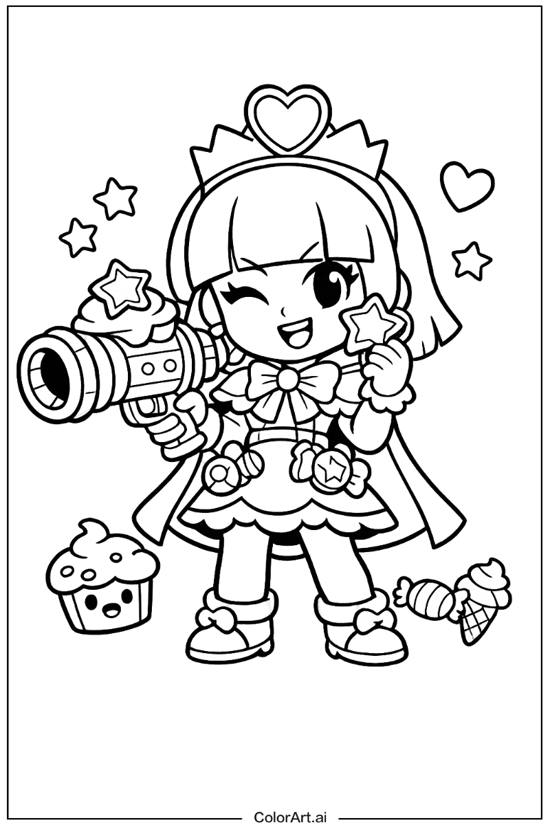 Mandy Brawl stars Design