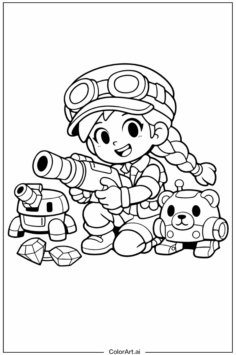 Brawl stars with Jessie Theme