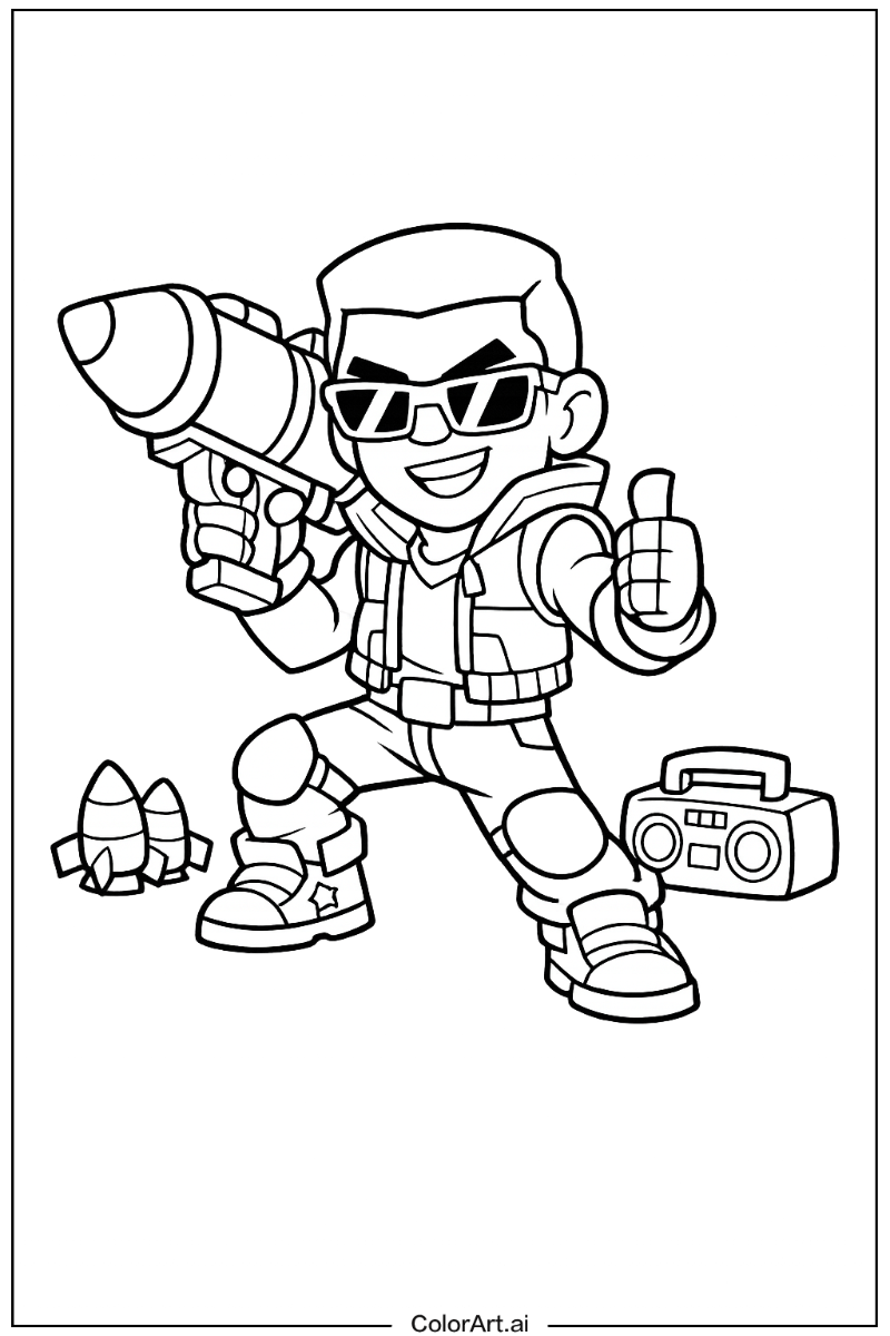 Brock Brawl stars Design