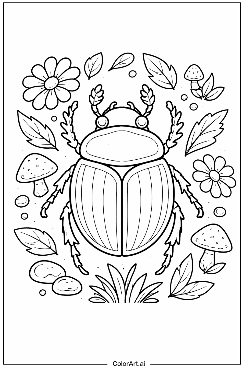 Scarab beetle Bug Scene