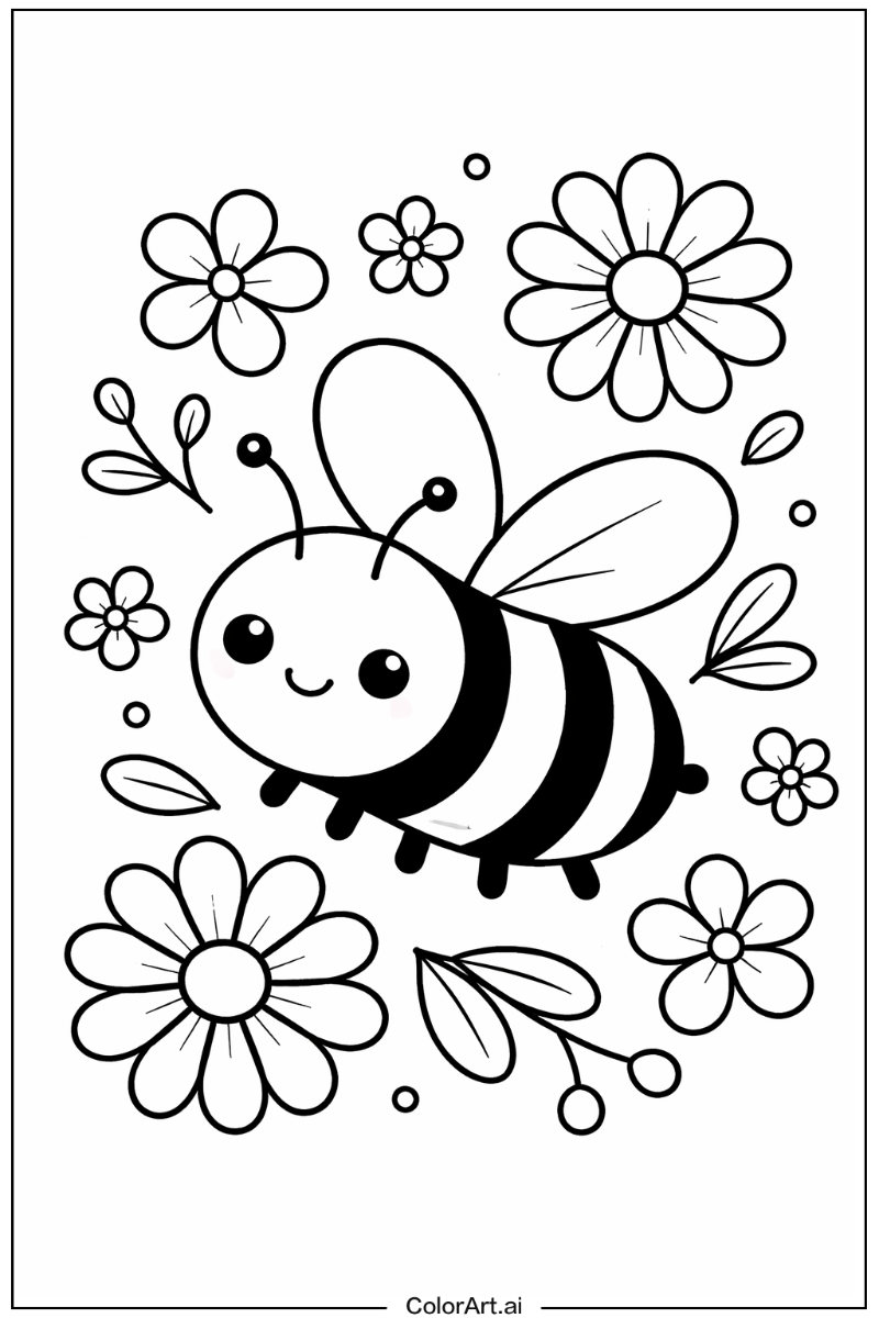 bumblebee with Flowers 2