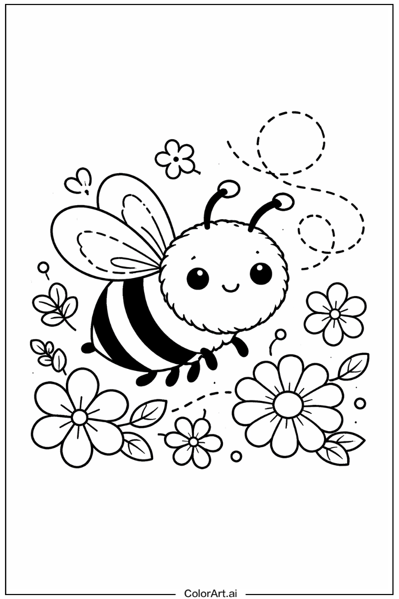 bumblebee with Flowers 3