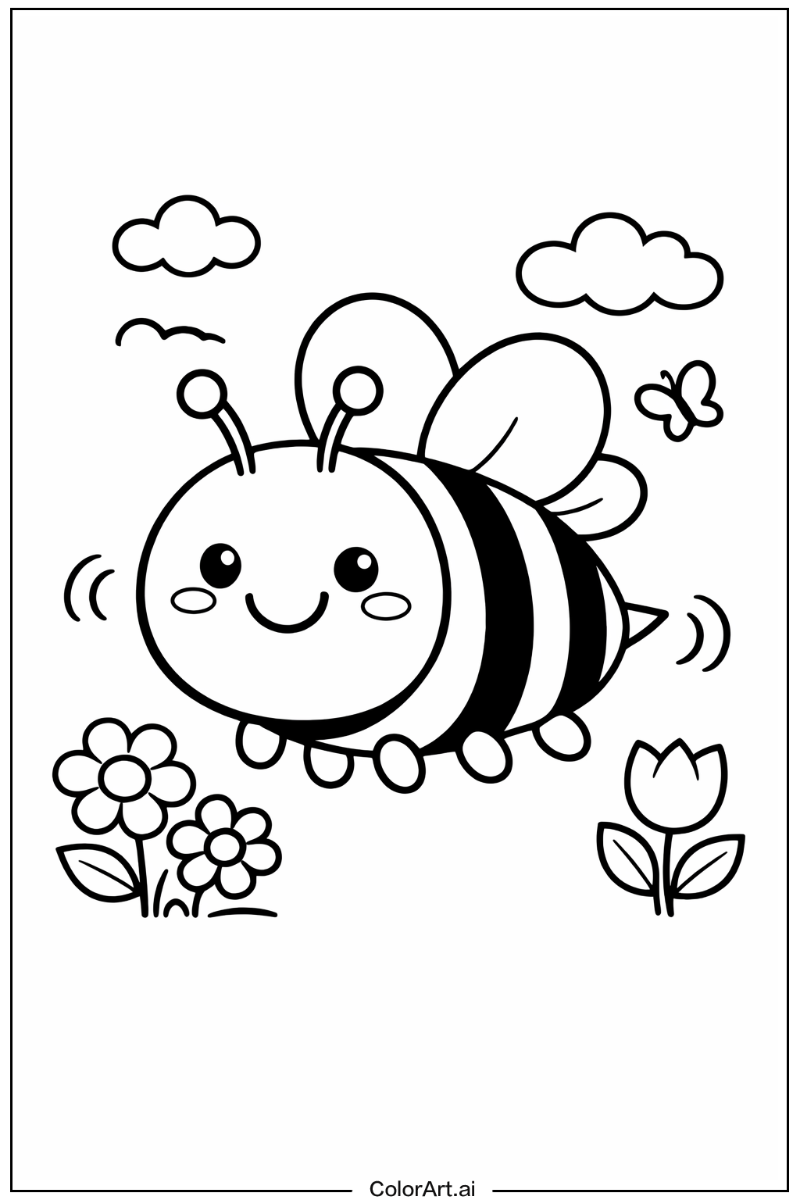 Smiling bumblebee 5