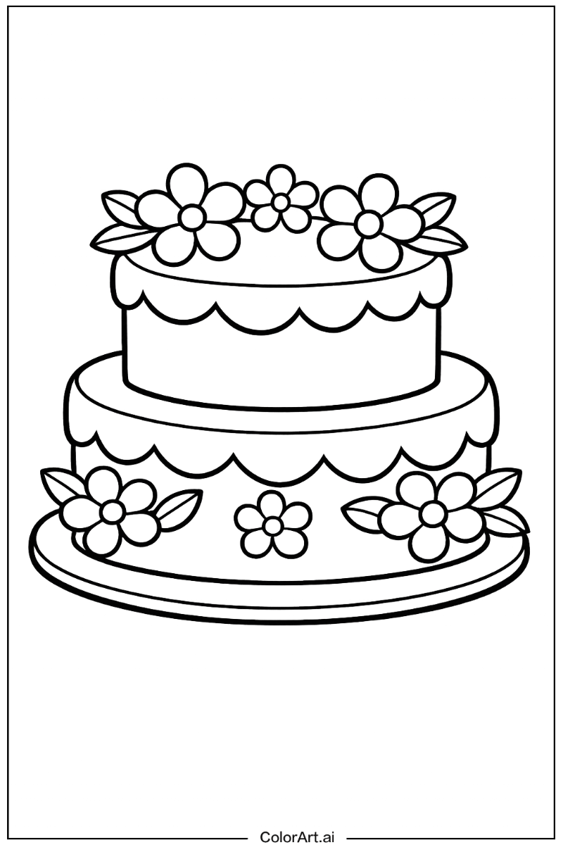 Cake with Flowers 3