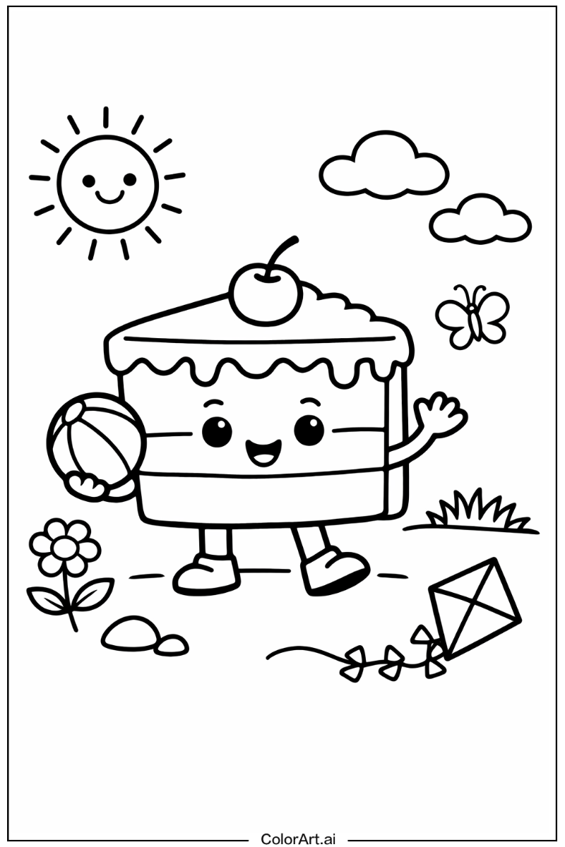 Cake Playing Outside 5