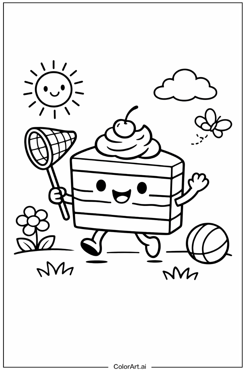 Cake Playing Outside 6