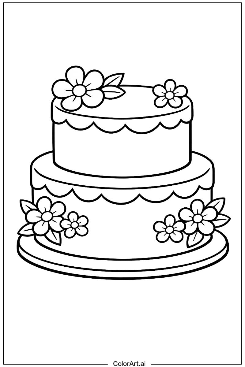 Cake with Flowers 1