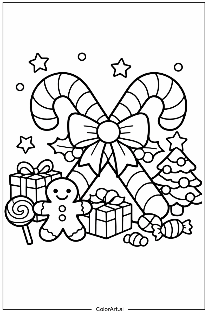 Candy cane decoration Candy cane Scene