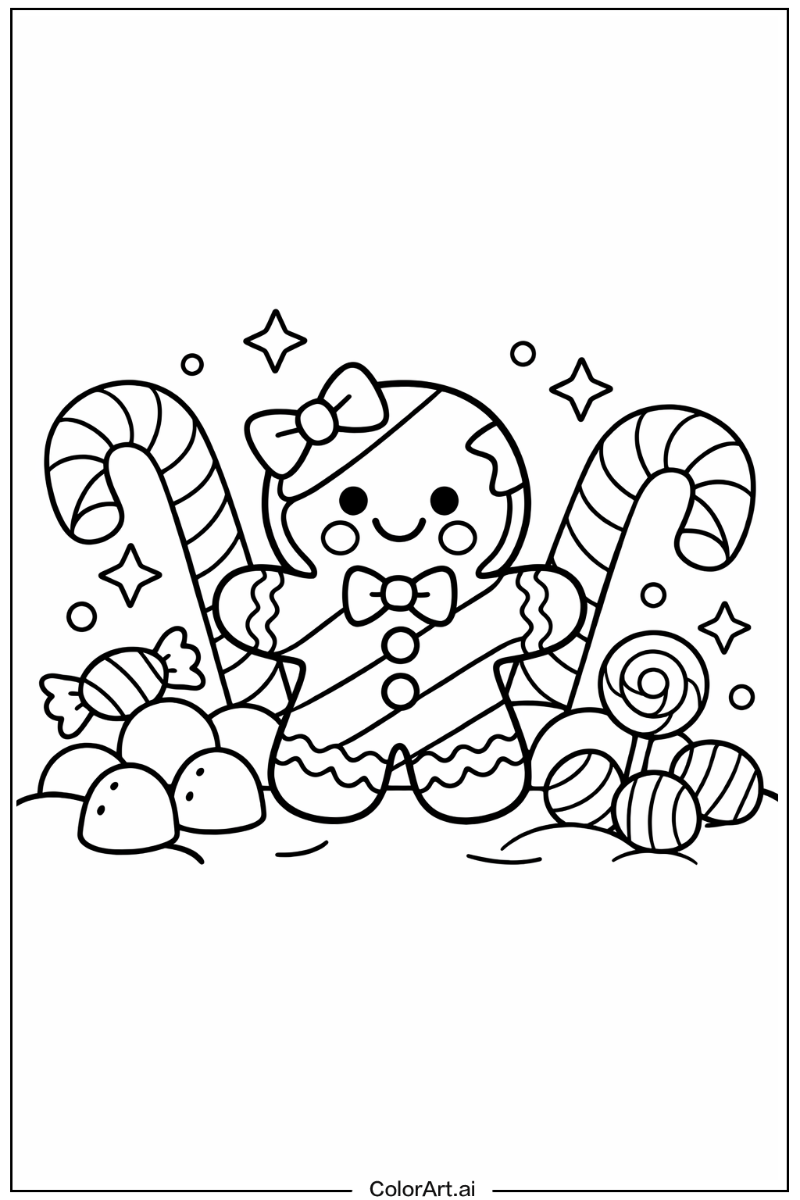 Candy cane cookie Candy cane Scene