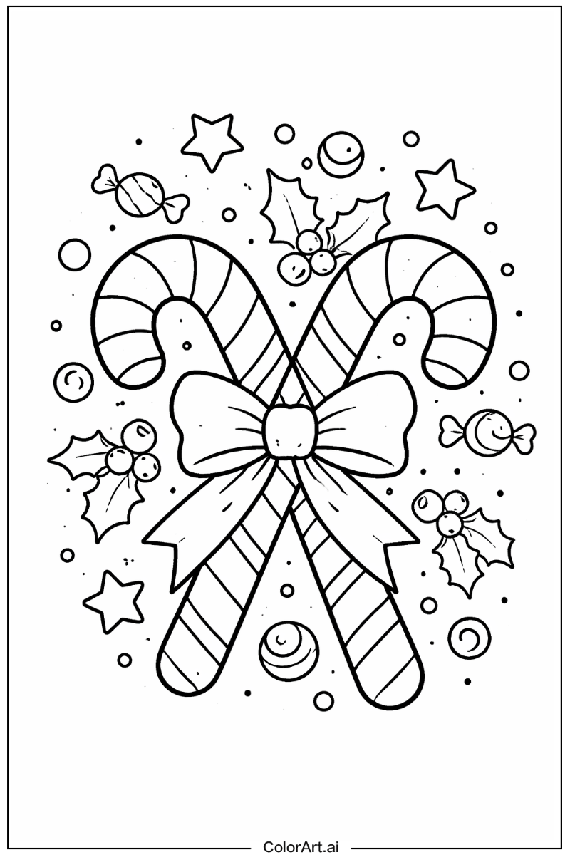 Striped candy cane Candy cane Design 2