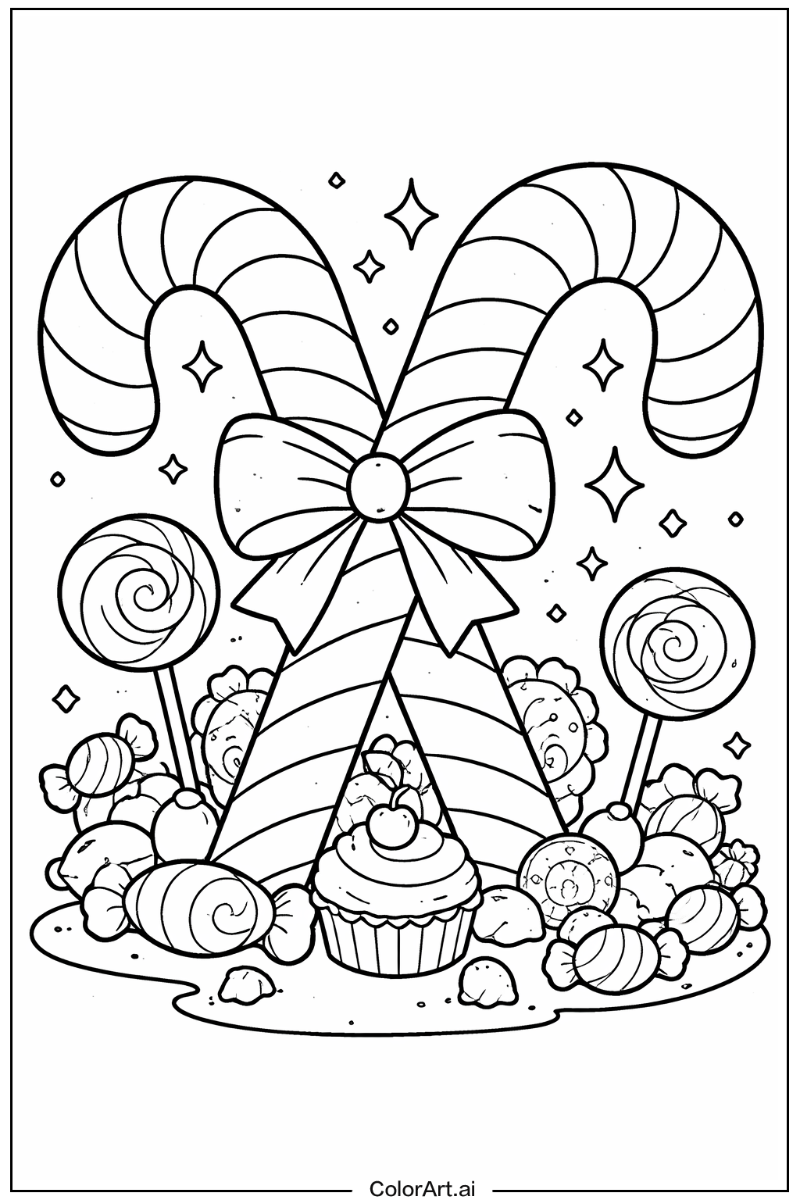 Giant candy cane Candy cane Design 2