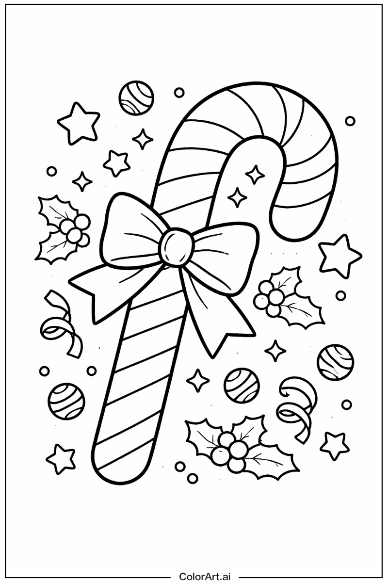 Candy cane with Hooked candy cane Theme 2