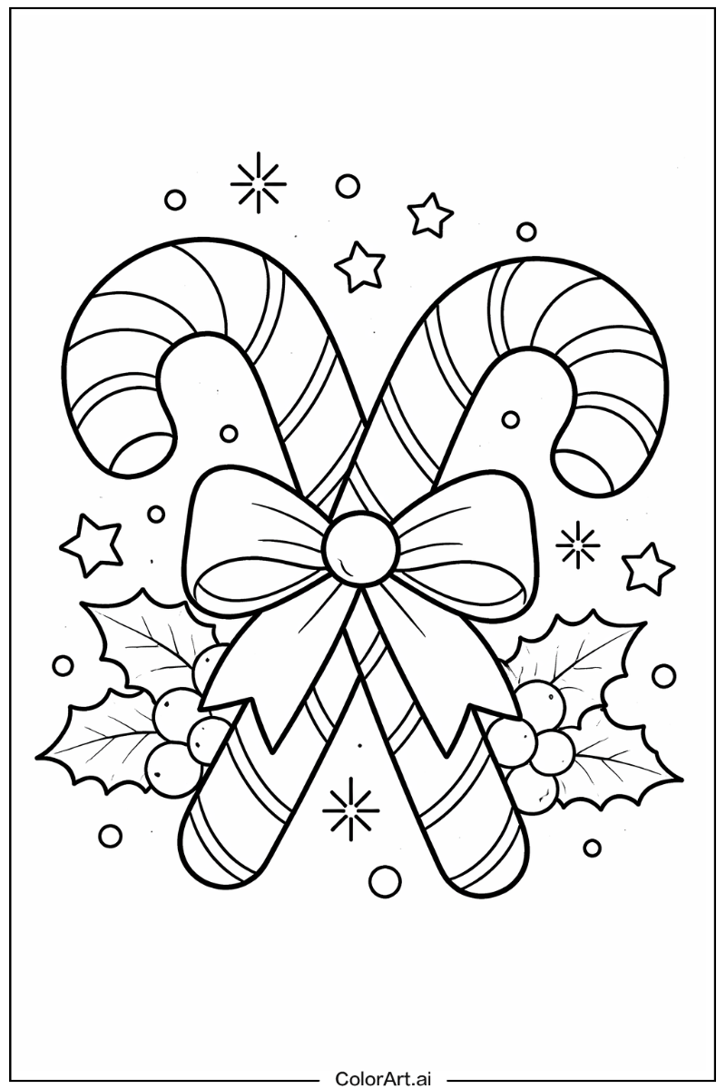 Classic candy cane Candy cane Scene