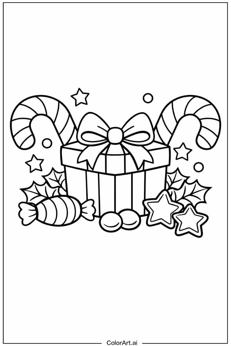 Candy cane gift Candy cane Scene 2