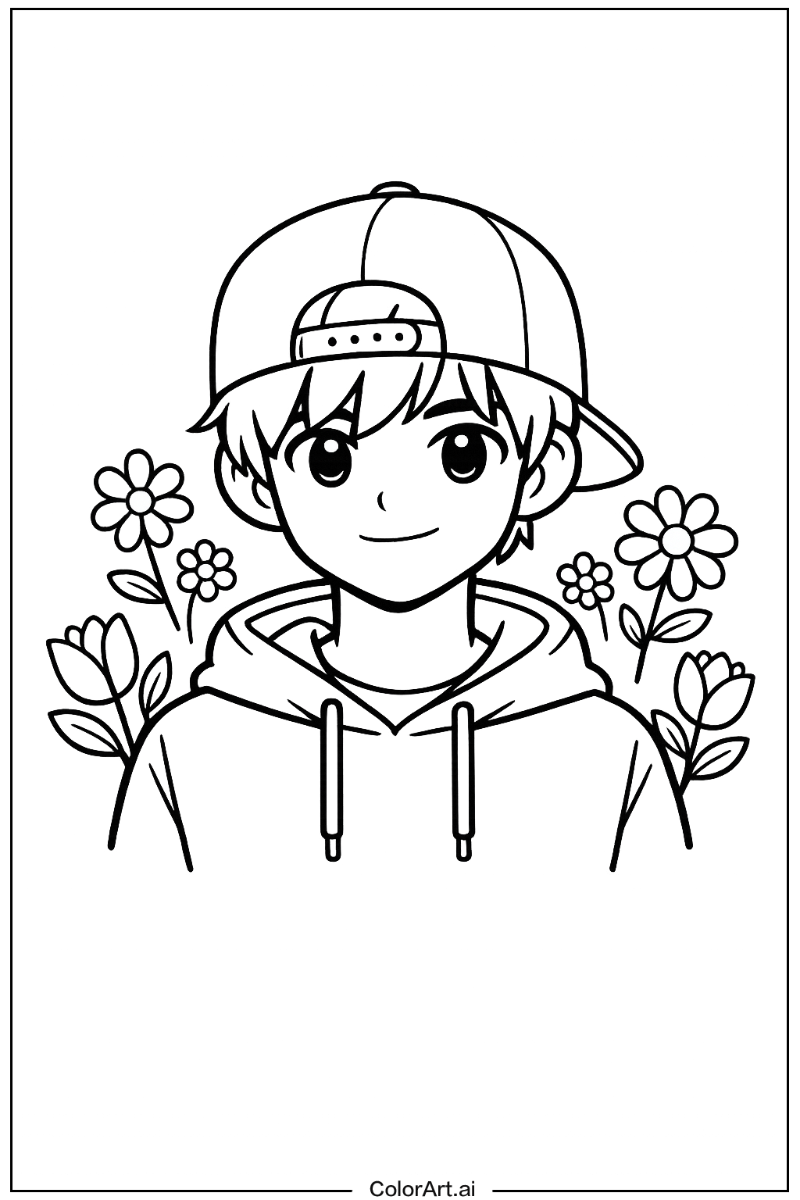 capnap with Flowers 3