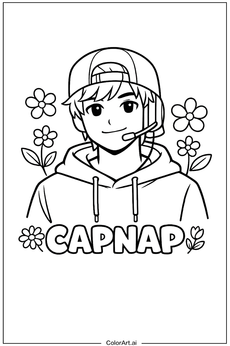 capnap with Flowers 4