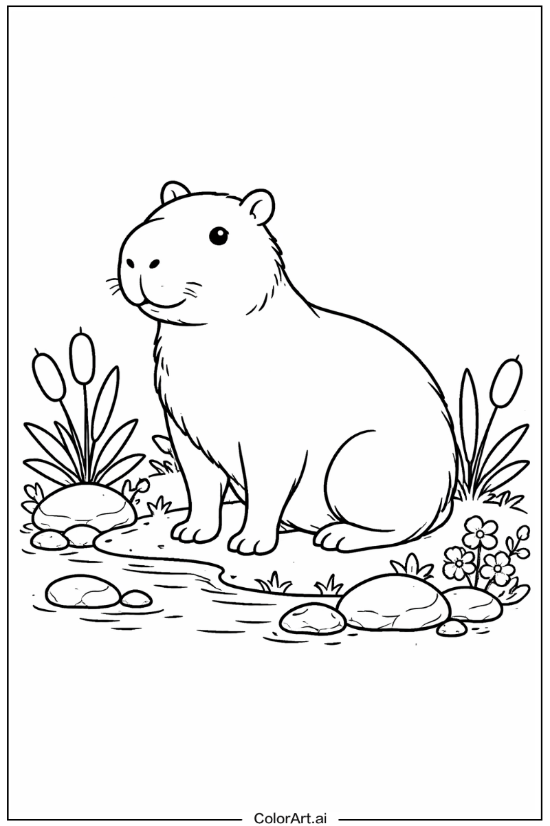 Adult capybara Capybara Design