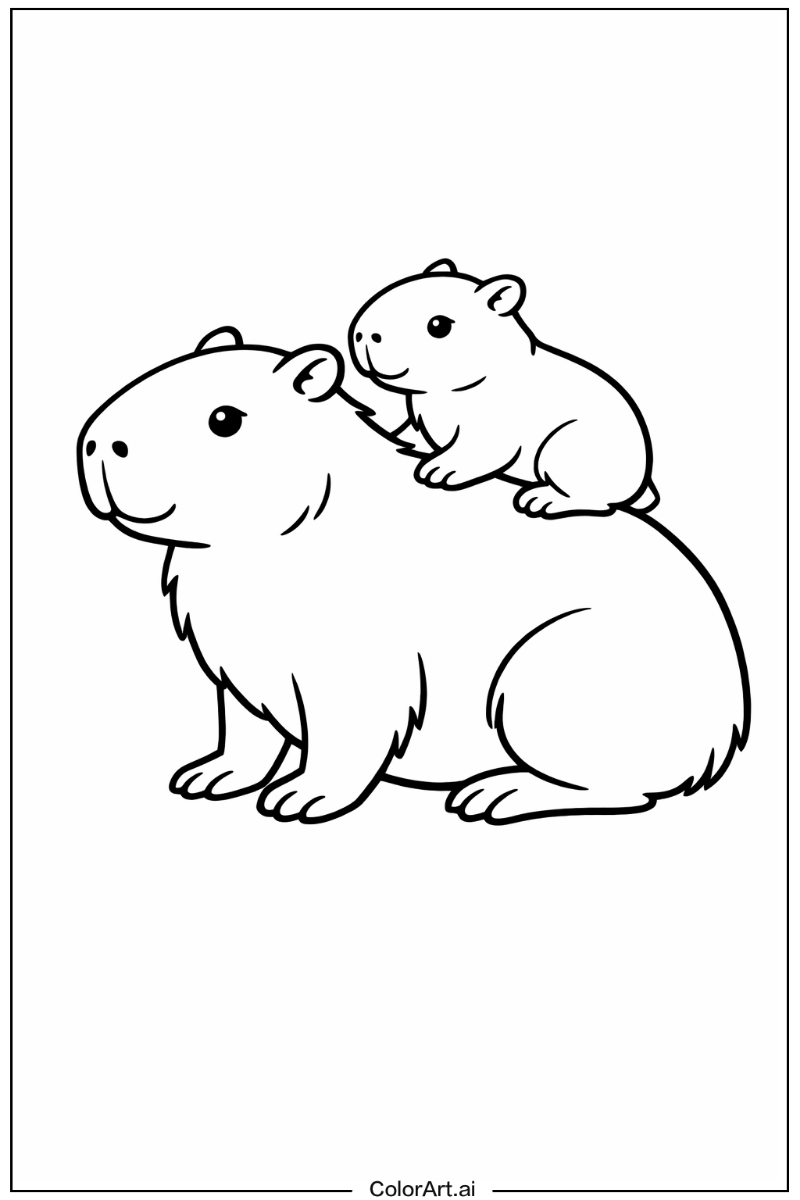 Capybara with Capybara sitting Theme