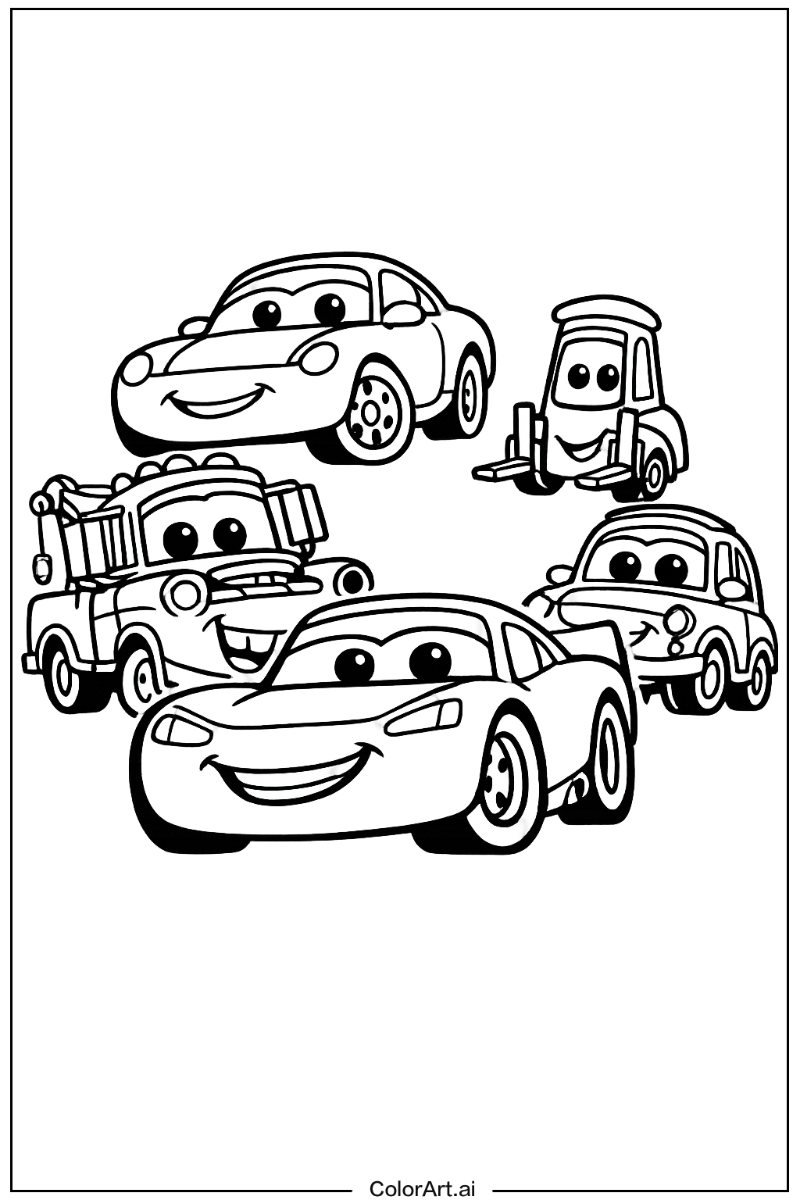 cars movie with Friends 3