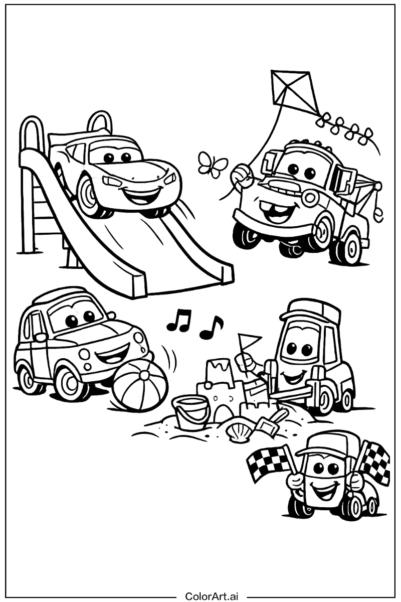 cars movie Having Fun 4