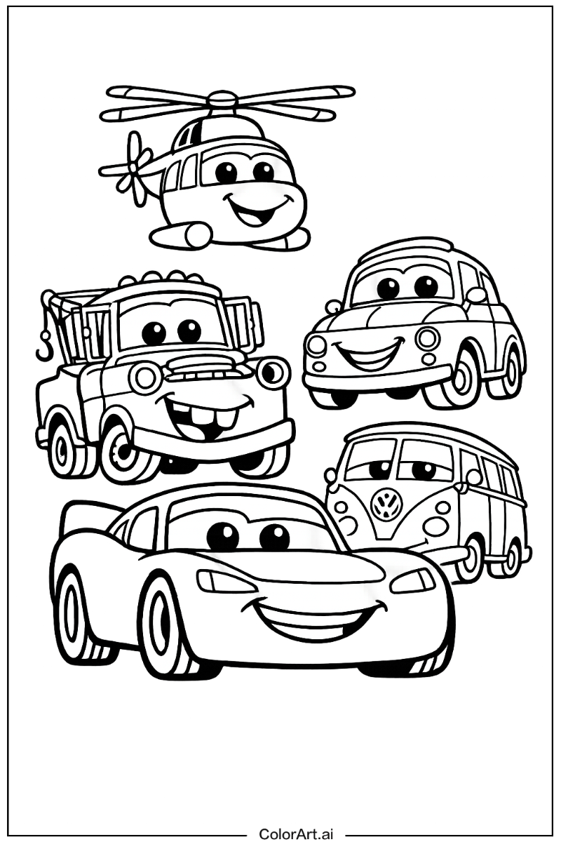 cars movie with Friends 5