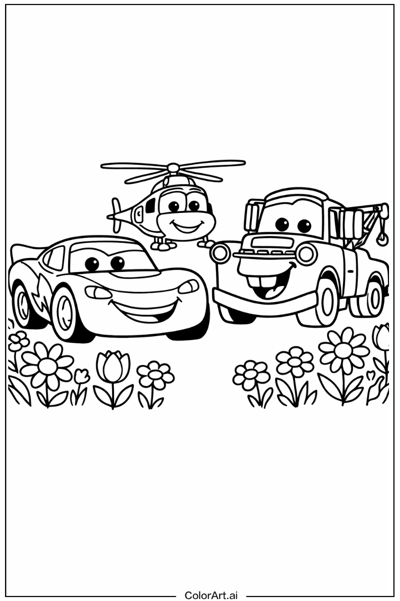 cars movie in a Garden 6