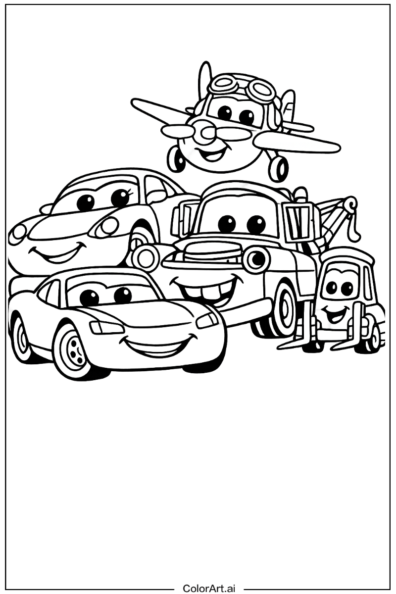 cars movie with Friends 6