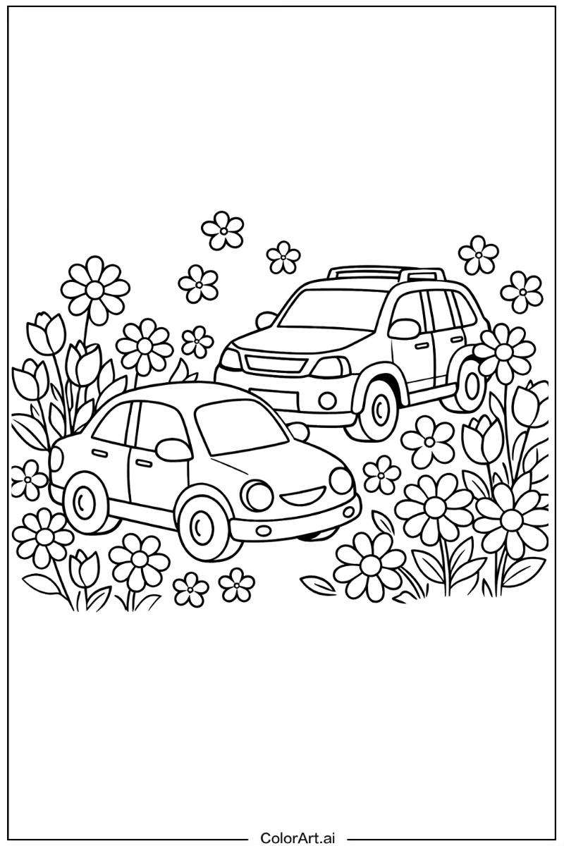 Cars with Flowers 2